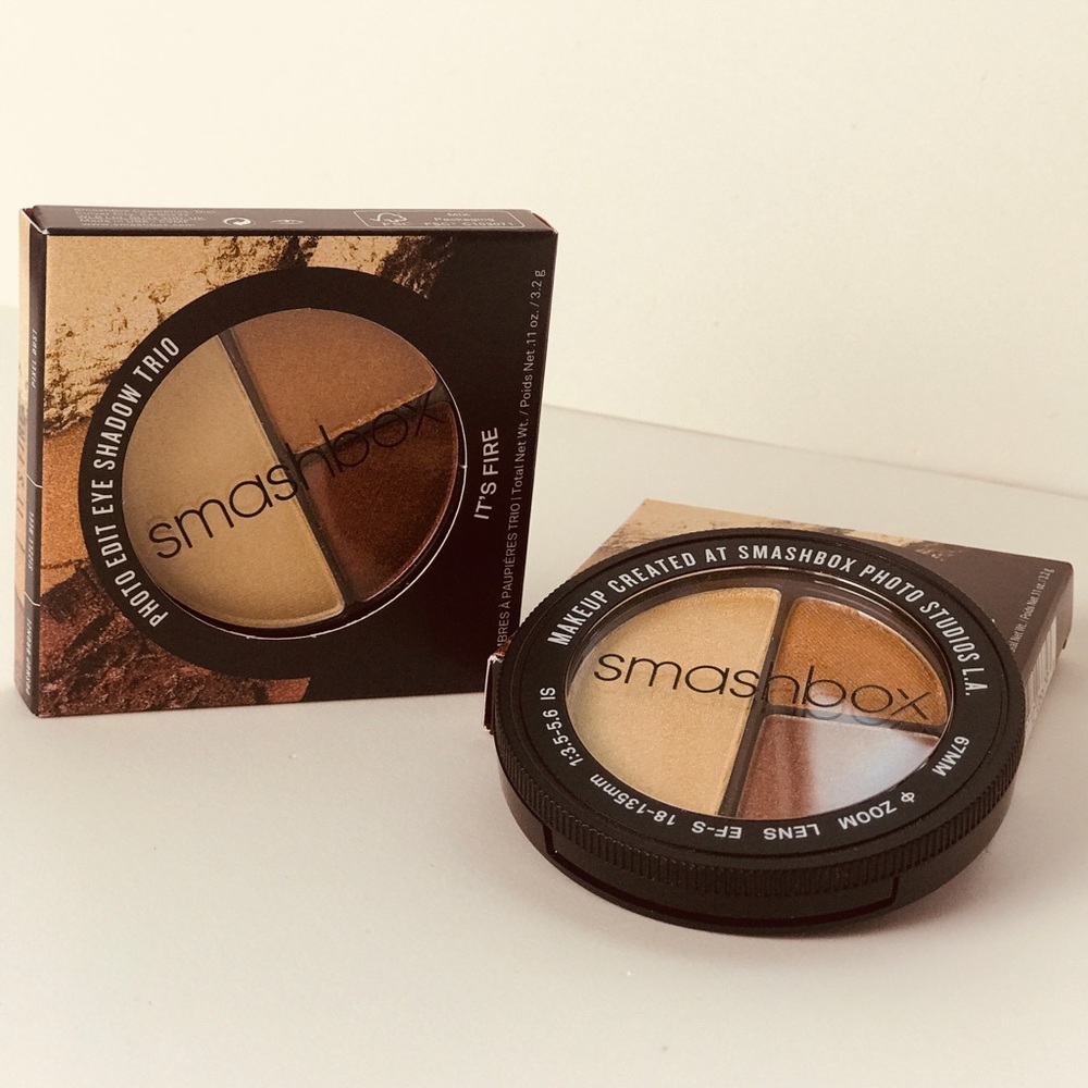 SMASHBOX Photo edit eye shadow trio. It’s Fire!